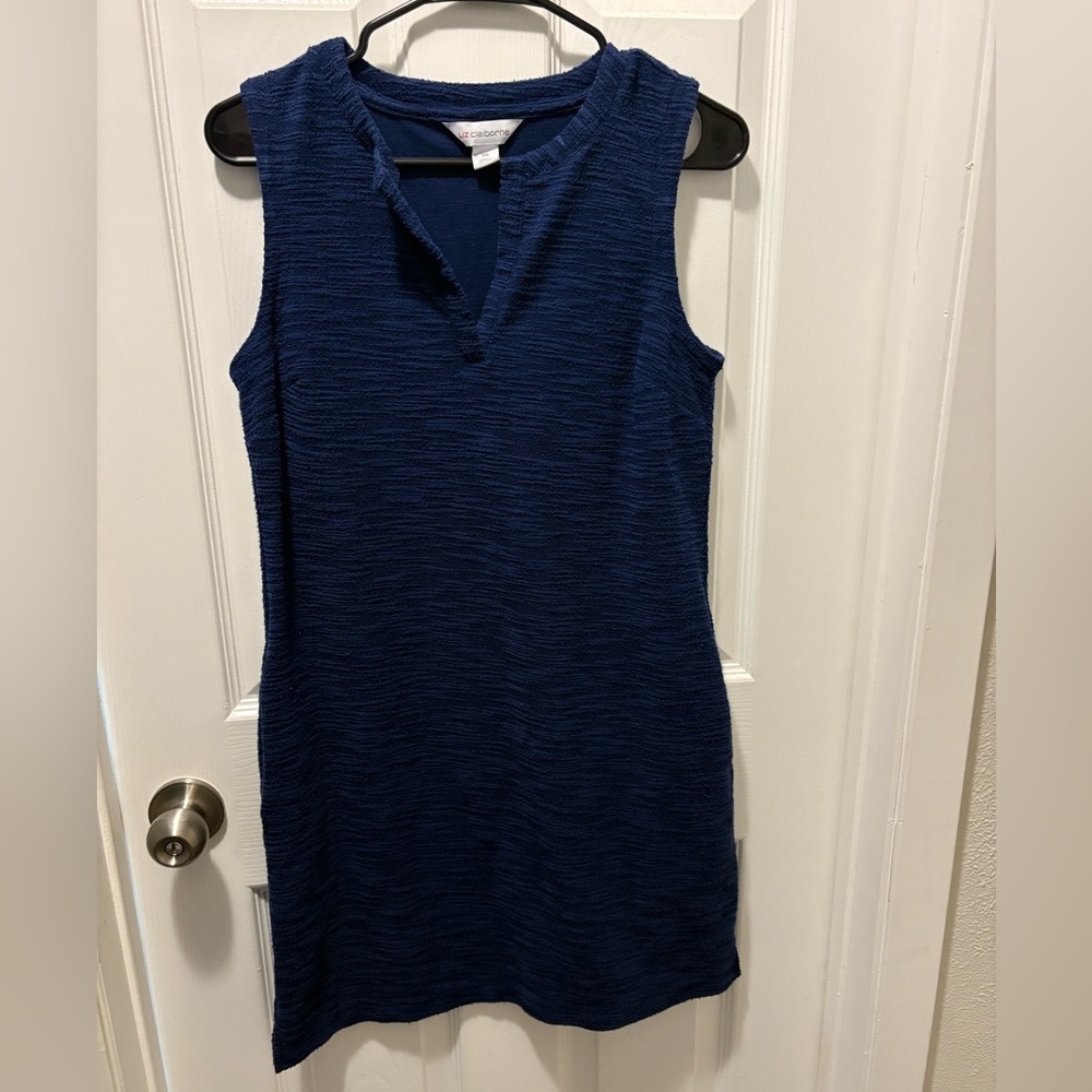 Liz Claiborne Navy Sleeveless Dress